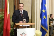 Verteidigungsminister Hans Peter Doskozil (S) bei seinen Grußworten