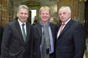 Von links: ÖGB-Präsident Erich Foglar, DGB-Vorsitzender Reiner Hoffmann und Sozialminister a.D. Rudolf Hundstorfer (S)