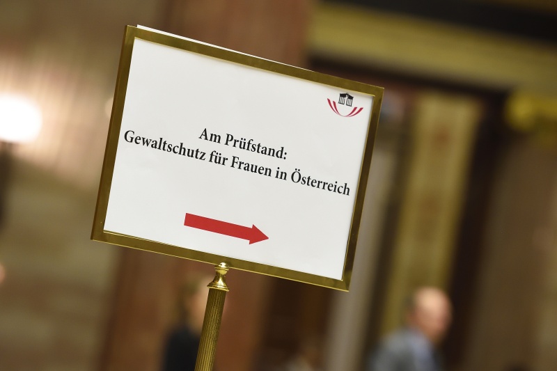 Hinweistafel zur Veranstaltung