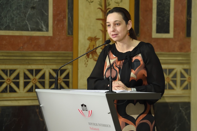 Sektionsleiterin BMGF Ines Stilling am Wort