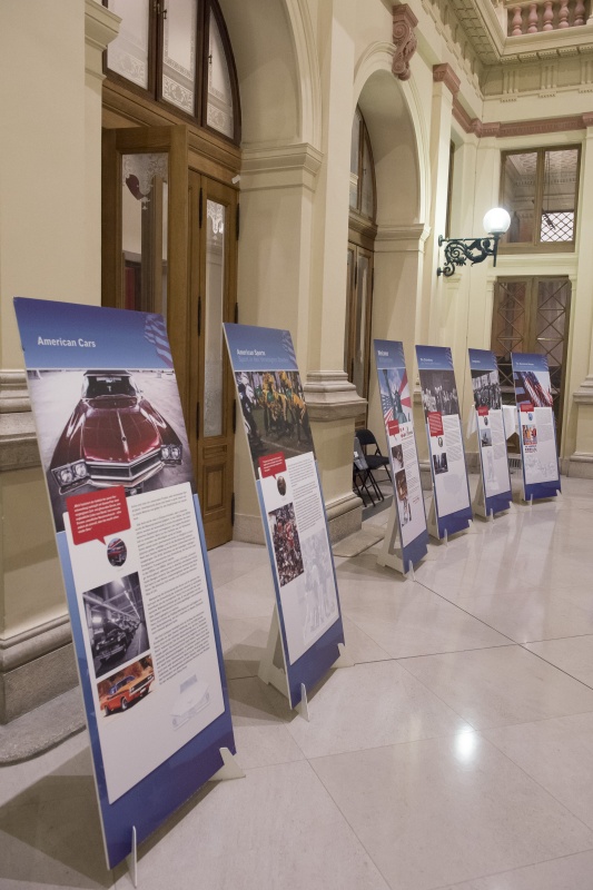 Schautafeln der Ausstellung