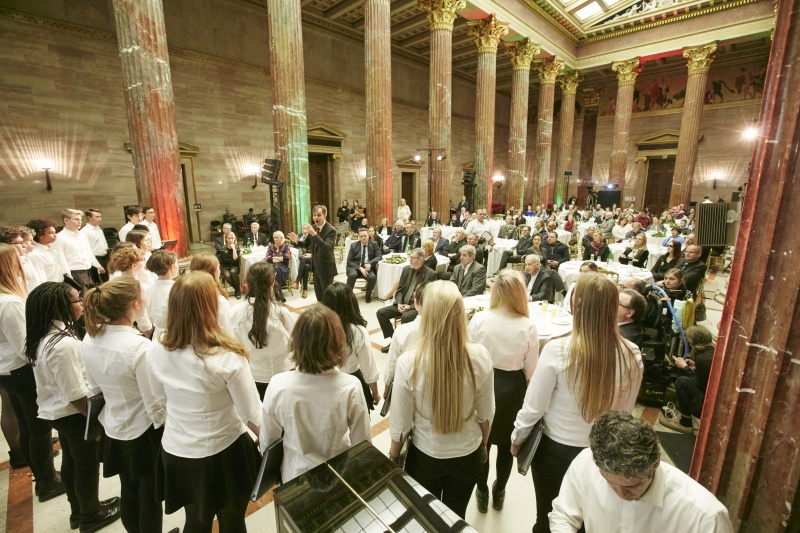 Chorus Juventus der Oberstufe der Wiener Sängerknaben. Blick Richtung VeranstaltungsteilnehmerInnen