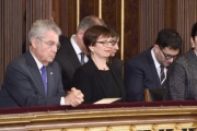 Von links: Bundespräsident a.D: Heinz Fischer, Doris Schmidauer, Gattin des Bundespräsidenten Alexander van der Bellen