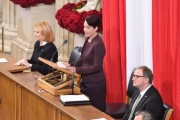 Bundesratspräsidentin Sonja Ledl-Rossmann (V) bei ihrer Ansprache
