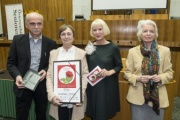 Senioren Rose in der Kategorie Journalismus. Von links: Erich Schneller (ORF Produzent), Edith Bachkönig (ORF), Heilwig Pfanzelter und Irmgard Bayer