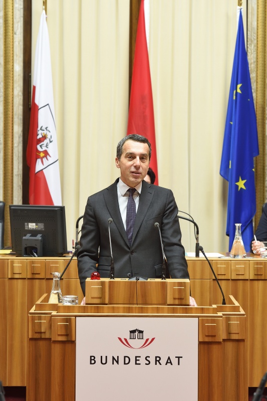 Regierungserklärung von Bundeskanzler Christian Kern (S)