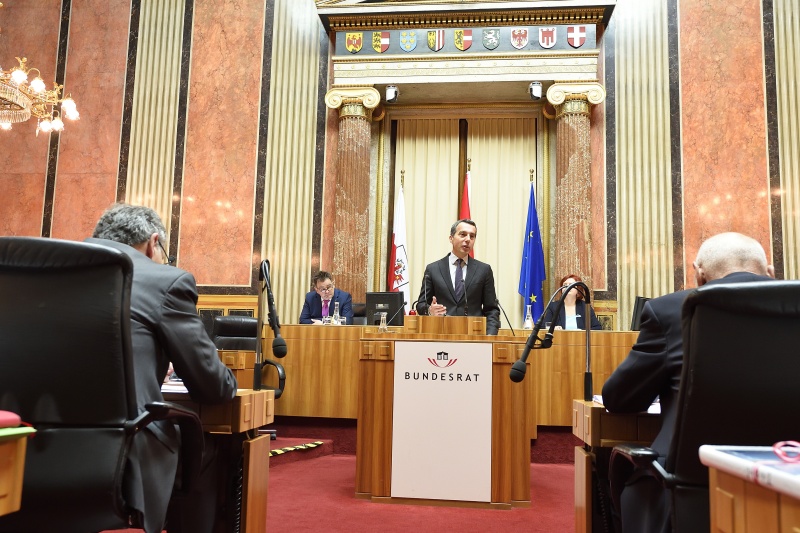 Regierungserklärung von Bundeskanzler Christian Kern (S)