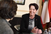 Bundesratspräsidentin Sonja Ledl-Rossmann (V) im Gespräch