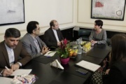 Aussprache. Von links: Delegationsmitglieder, Iranische Botschafter S.E. Ebadollah Molaei, Bundesratspräsidentin Sonja Ledl-Rossmann (V)