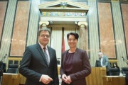 Von links: Landeshauptmann Günther Platter (V), Bundesratspräsidentin Sonja Ledl-Rossmann (V)