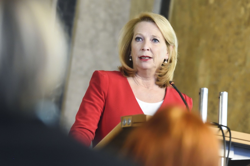 Nationalratspräsidentin Doris Bures (S) bei der Eröffnung