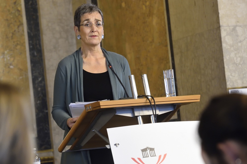 Vizepräsidentin des Europäischen Parlaments Ulrike Lunacek am Wort