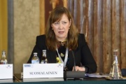 Nina Suomalainen, Leiterin der OSZE-Mission in Skopje am Wort