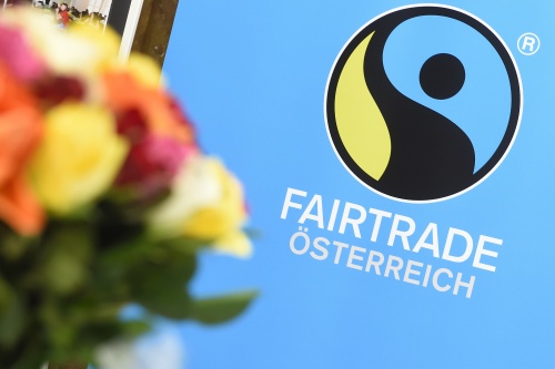 Informationsstand von Fairtrade Österreich