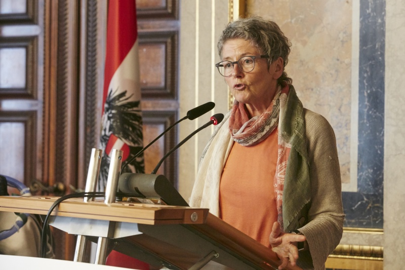 Bundesrätin Heidelinde Reiter (G) am Wort