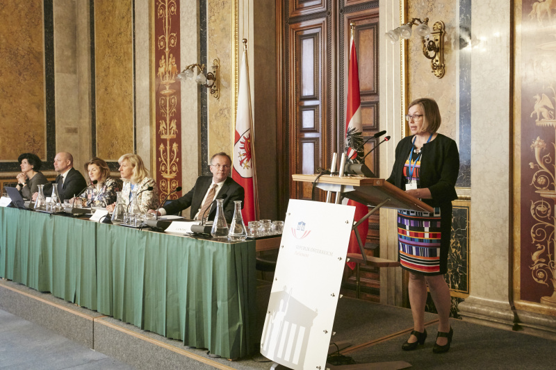 Wortmeldung von Leena Pelttari Hospiz- und Palliativforum