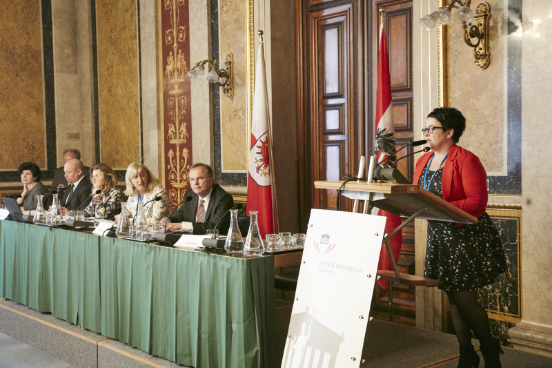 Wortmeldung von Bibiane Kudziova Gewerbestelle Personenbetreuer Wien