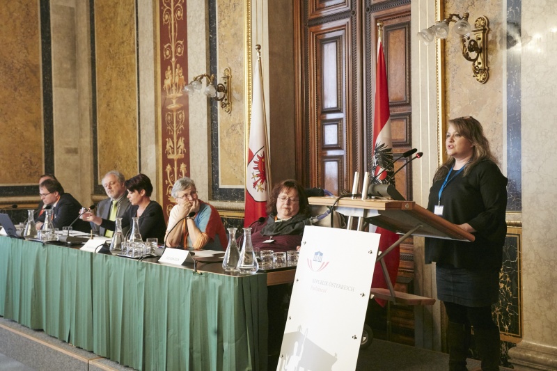 Wortmeldung von Elisabeth Anselm Hilfswerk Österreich