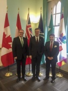 von links: Zweiter Nationalratspräsident Karlheinz Kopf,  Bürgermeister von Ottawa Jim Watson