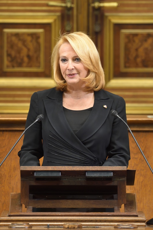 Nationalratspräsidentin Doris Bures (S) am Wort
