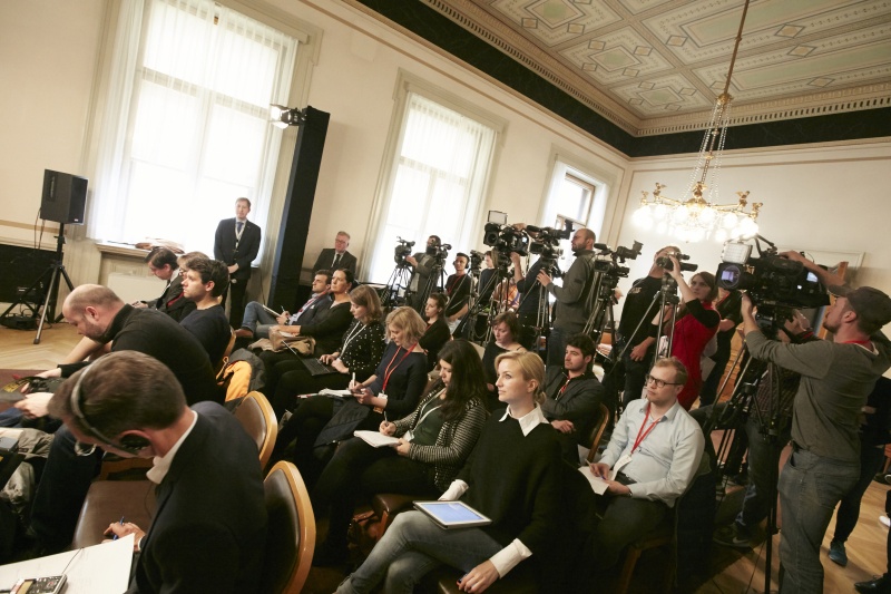 Blick Richtung MedienvertreterInnen