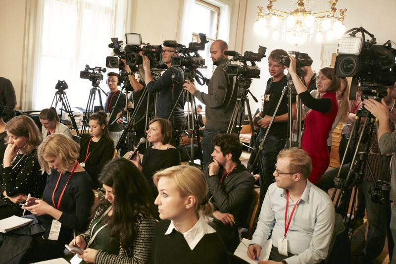 Blick Richtung MedienvertreterInnen