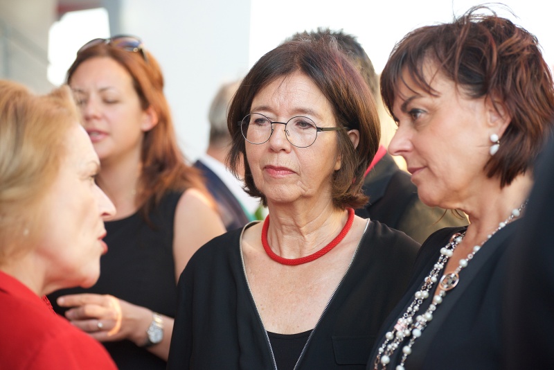 Ms. Arta Dade, Head of the Albanian delegation to the OSCE PA, Christine Muttonen, President of the OSCE PA, Ms. Petra Oberrauner, Deputy Mayor of Villach