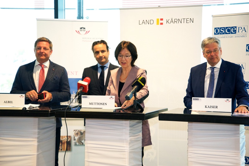 Press Statement by Mr. Günther Albel, Mayor of Villach, Mr. Roberto Montella, Secretary General of the OSCE PA, Ms. Christine Muttonen, President of the OSCE PA and Mr. Peter Kaiser, Governor of Carinthia