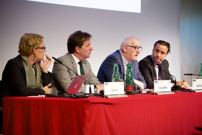 1st Session: National Parliaments potential in supporting national minorities: Ms. Petra Roter, University of Ljubljana, President of the Advisory Committee under the Framework Convention for the Protection of National Minorities, Mr. Henrik Villadsen, Director of the Office of the OSCE High Commissioner of National Minorities, Mr. Roberto Battelli, OSCE PA Vice-President, Special Representative on South East Europe, and Mr. Roberto Montella, Secretary General of the OSCE PA