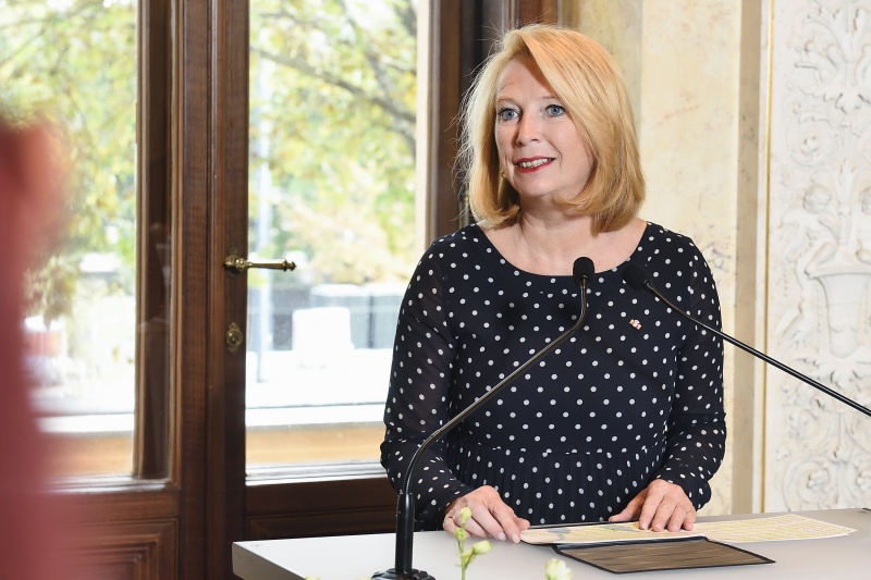 Begrüßungsworte durch Nationalratspräsidentin Doris Bures (S)