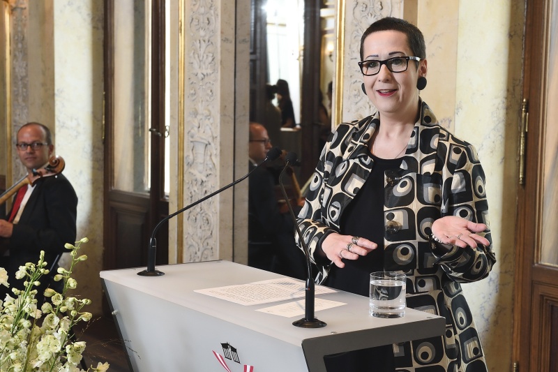 Dankesworte von der stellv. Generalsekretärin des des Allgemeinen Entschädigungsfonds für Opfer des Nationalsozialismus Christine Schwab