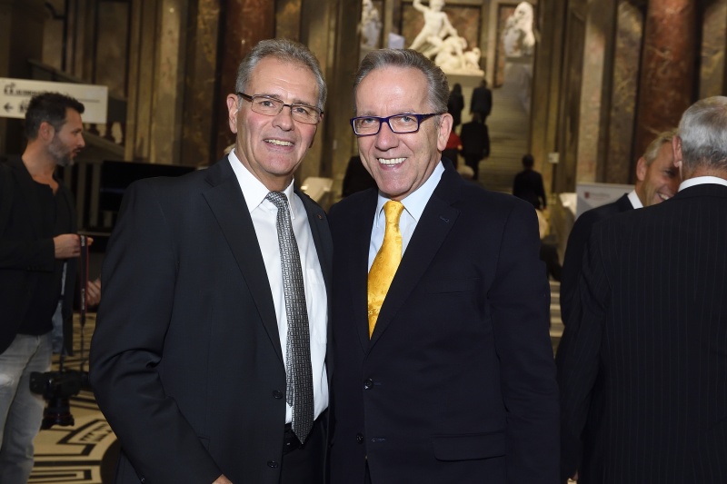 Von links: Bundesratspräsident Edgar Mayer (V) und Arbeiiterkammerpräsident Rudolf Kaske