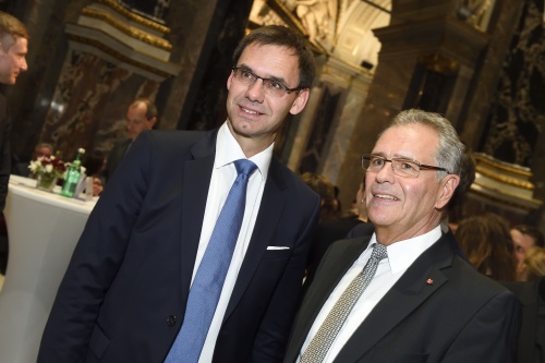Von links: Landeshauptmann von Vorarlberg Markus Wallner und Bundesratspräsident Edgar Mayer (V)