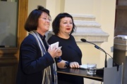 Frauen am Wort oder Der lange Weg der Erkenntnis - Lesung aus Parlamentsdebatten. Von links: Susanne Abbrederis, Julya Rabinowich