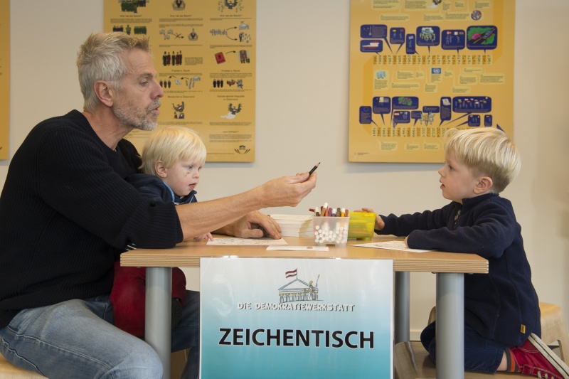 Kinder in der Demokratiewerkstatt