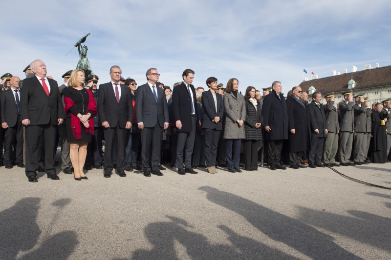 Blick in Richtung Nationalratspräsidium und Bundesregierung