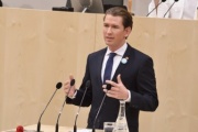 Außenminister Sebastian Kurz (V) am Wort