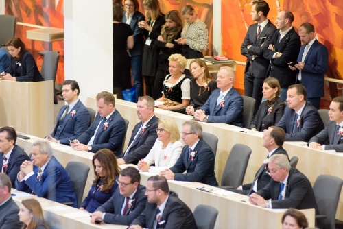 Abgeordnete des Nationalrates bei der 1. konstituiernden Sitzung des Nationalrates