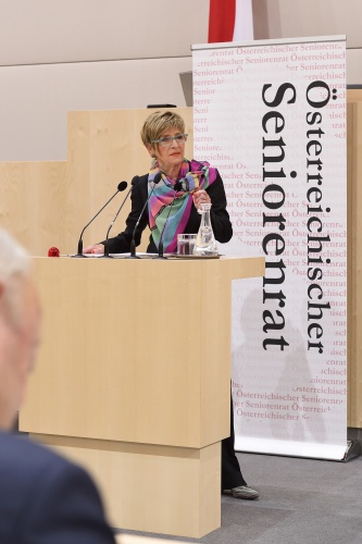Präsidentin des Österreichischen Seniorenbundes Ingrid Korosec (V) am Wort