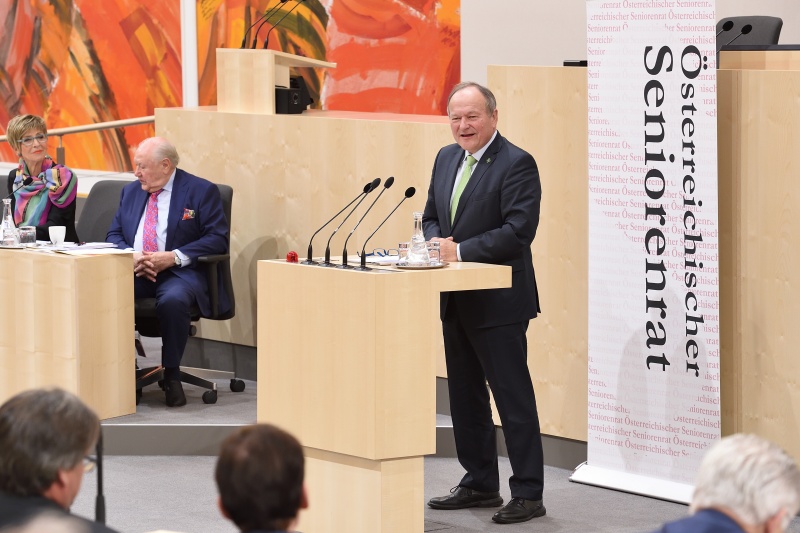 Präsident der Landwirtschaftskammer Hermann Schultes am Wort