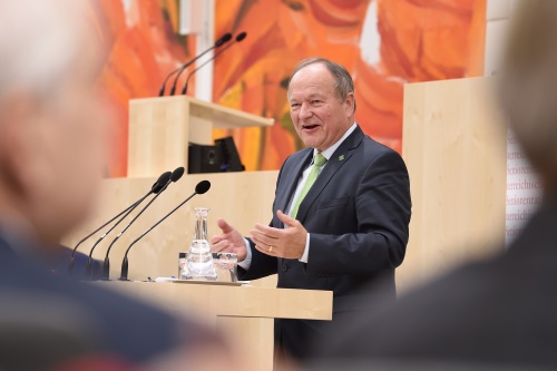 Präsident der Landwirtschaftskammer Hermann Schultes am Wort