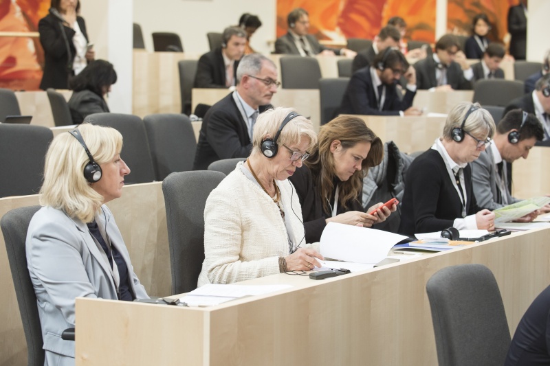 Von links: Bundesratsvizepräsidentin Ingrid Winkler (S), Bundesrätin Monika Mühlwerth (F), Bundesrätin Nicole Schreyer (G)