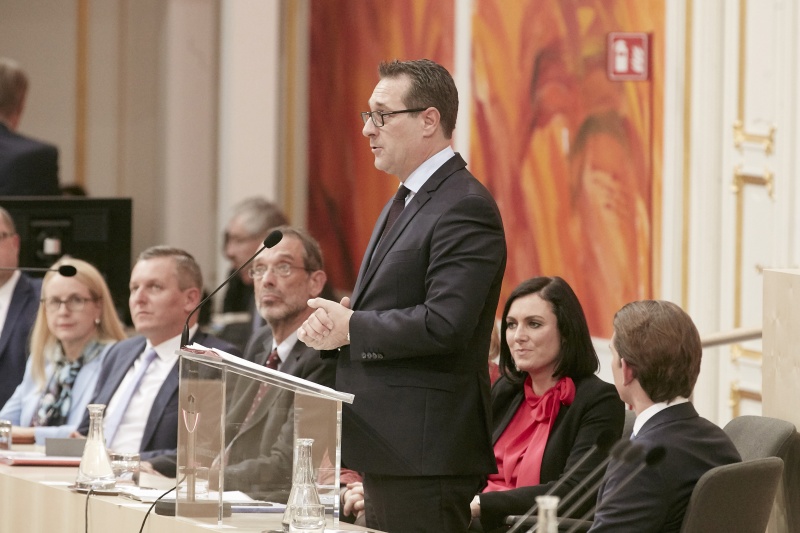 Antrittsrede von Vizekanzler Heinz-Christian Strache (F)