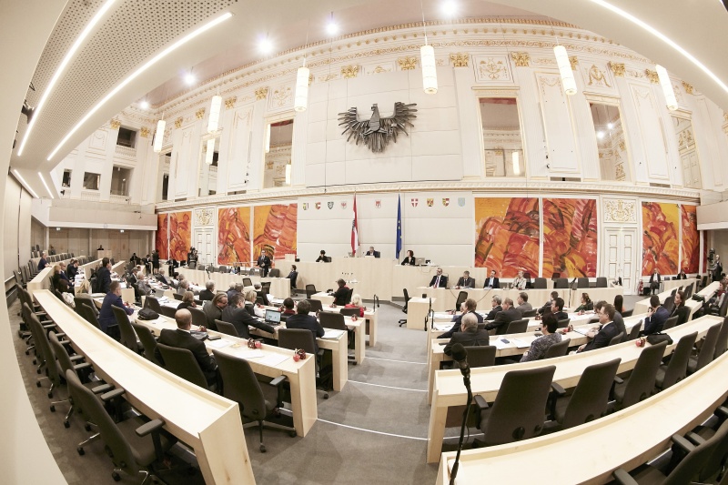 Regierungserklärung von Vizekanzler Heinz-Christian Strache (F). Blick Richtung SitzungsteilnehmerInnen