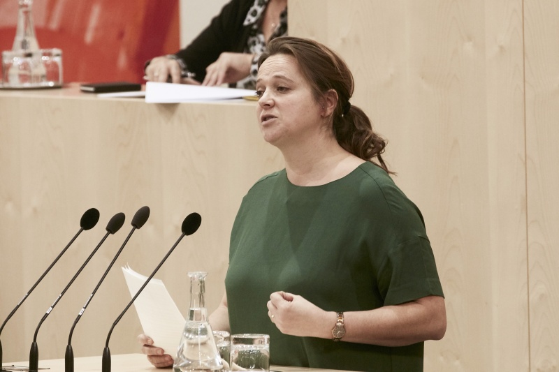 Am Wort Bundesrätin Nicole Schreyer (G)