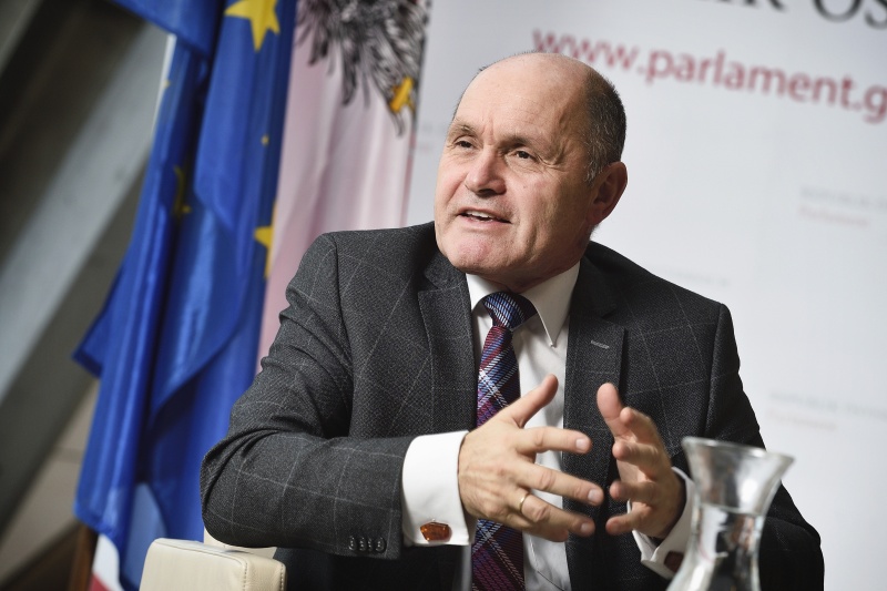 Nationalratspräsident Wolfgang Sobotka (V) im Gespräch