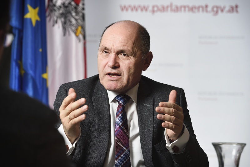 Nationalratspräsident Wolfgang Sobotka (V) im Gespräch