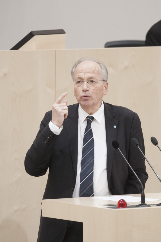 Am Rednerpult: Nationalratsabgeordneter Rudolf Taschner (V)