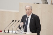 Am Rednerpult: Nationalratsabgeordneter Rudolf Taschner (V)