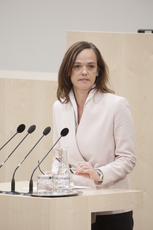 Am Rednerpult: Nationalratsabgeordnete Sonja Hammerschmid (S)